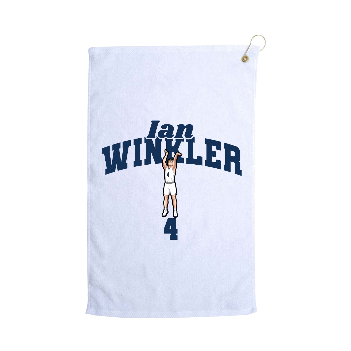 Golf Towel — Signature Arch in White