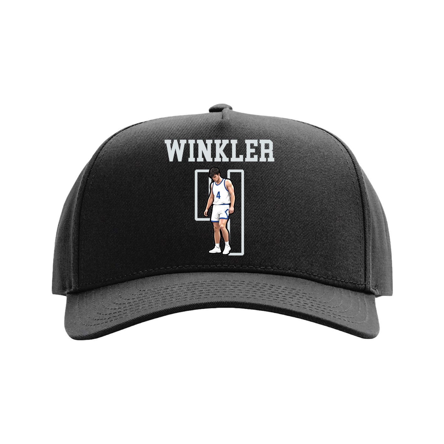 Full Fabric Five-Panel Champ Cap — Shirsey in Black