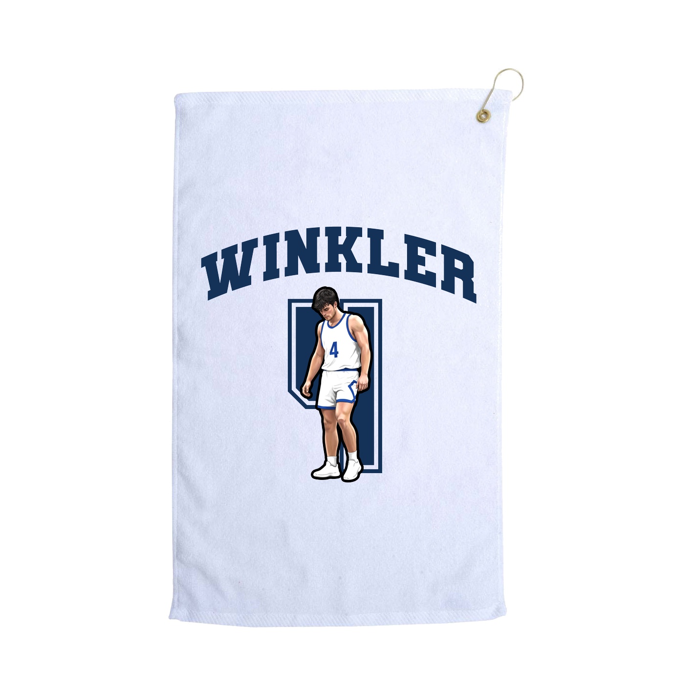 Golf Towel — Number in White