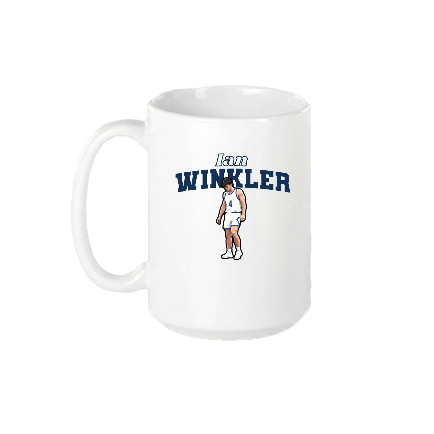 15oz Coffee Mug — Name Arch in White