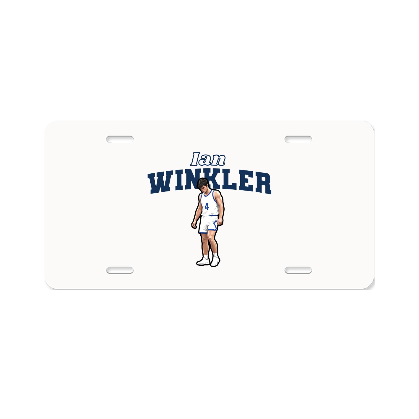 License Plate — Name Arch in Classic