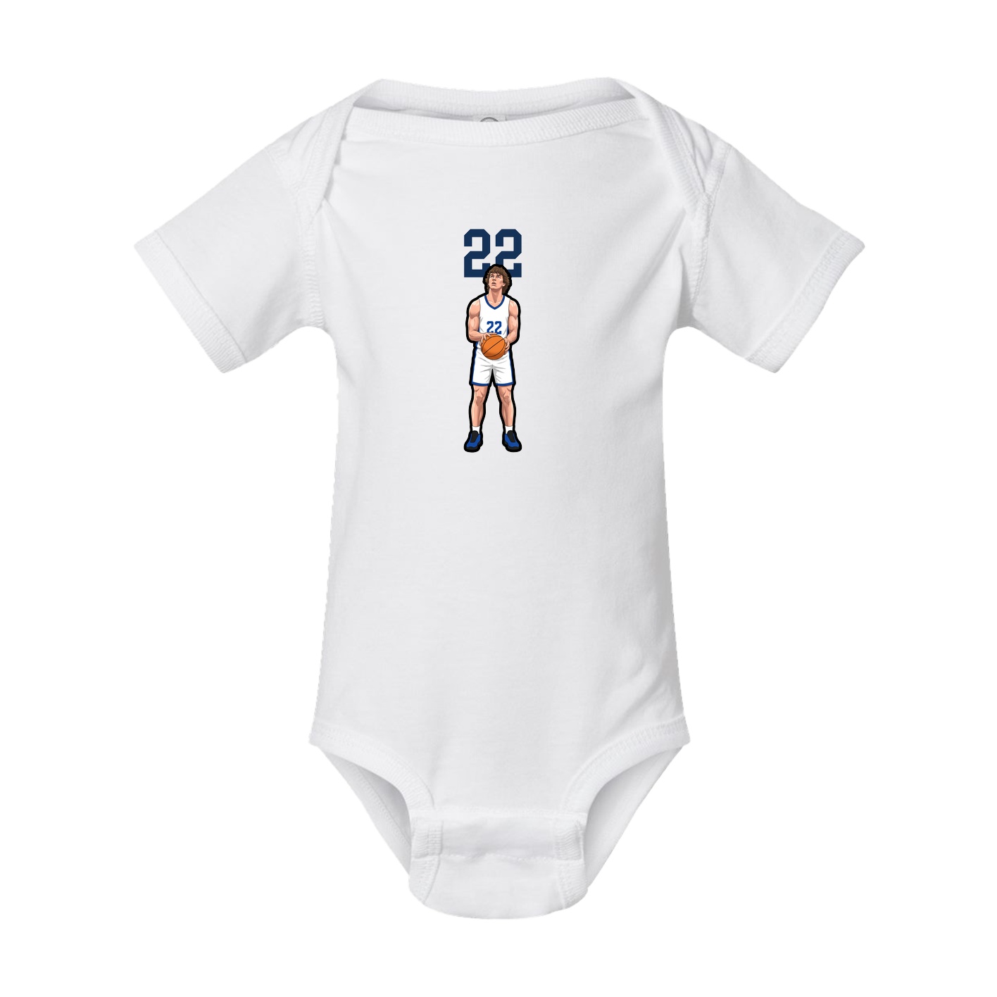 Baby Onesie — Number Top in White