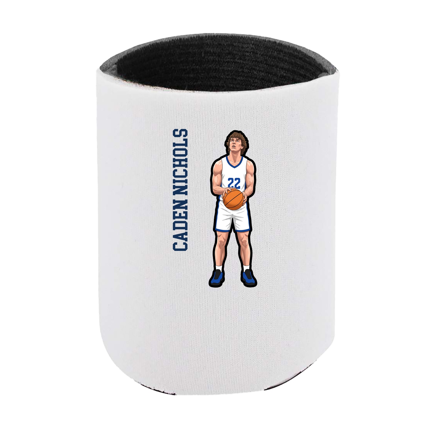 Can Holder — Name Vertical in White