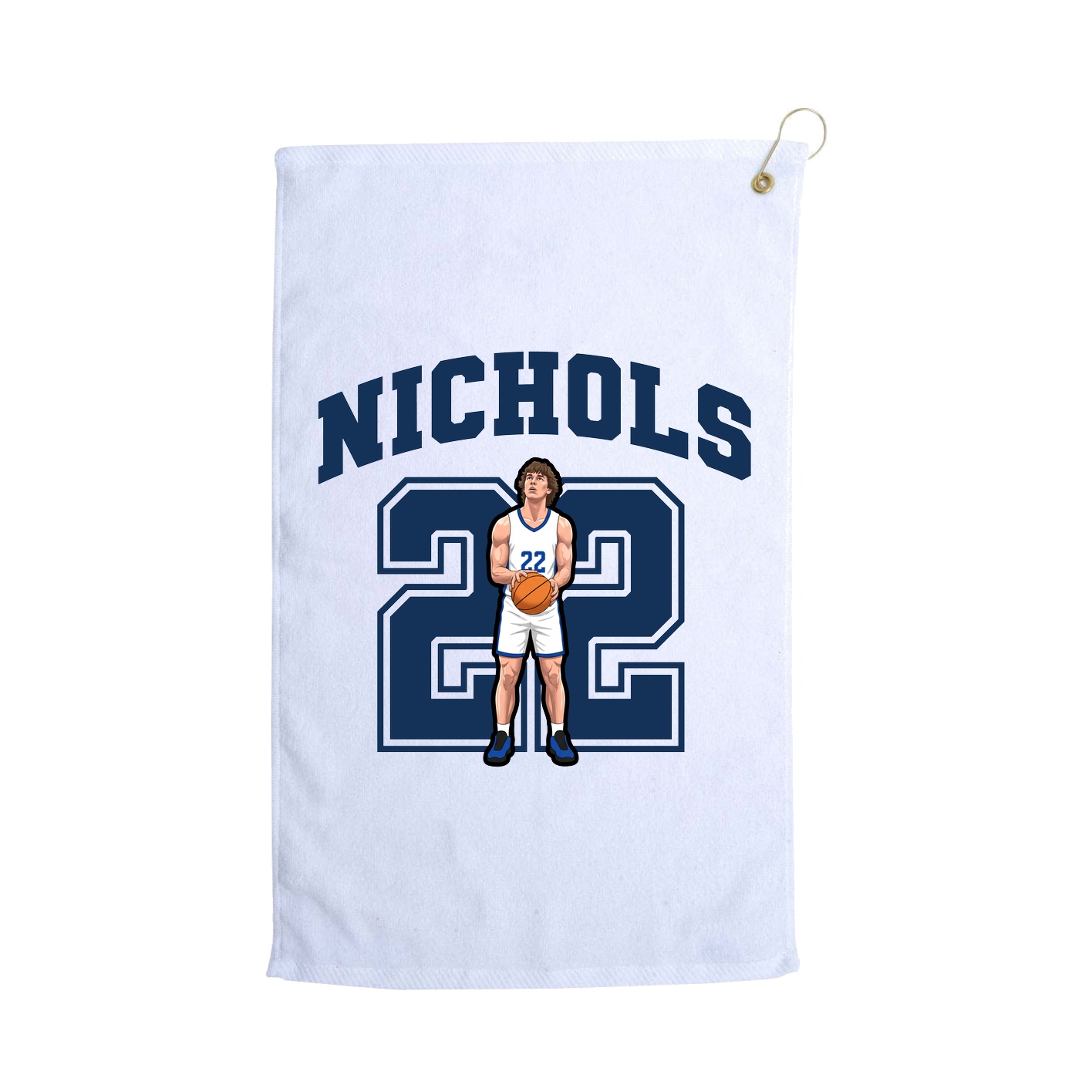 Golf Towel — Number in White