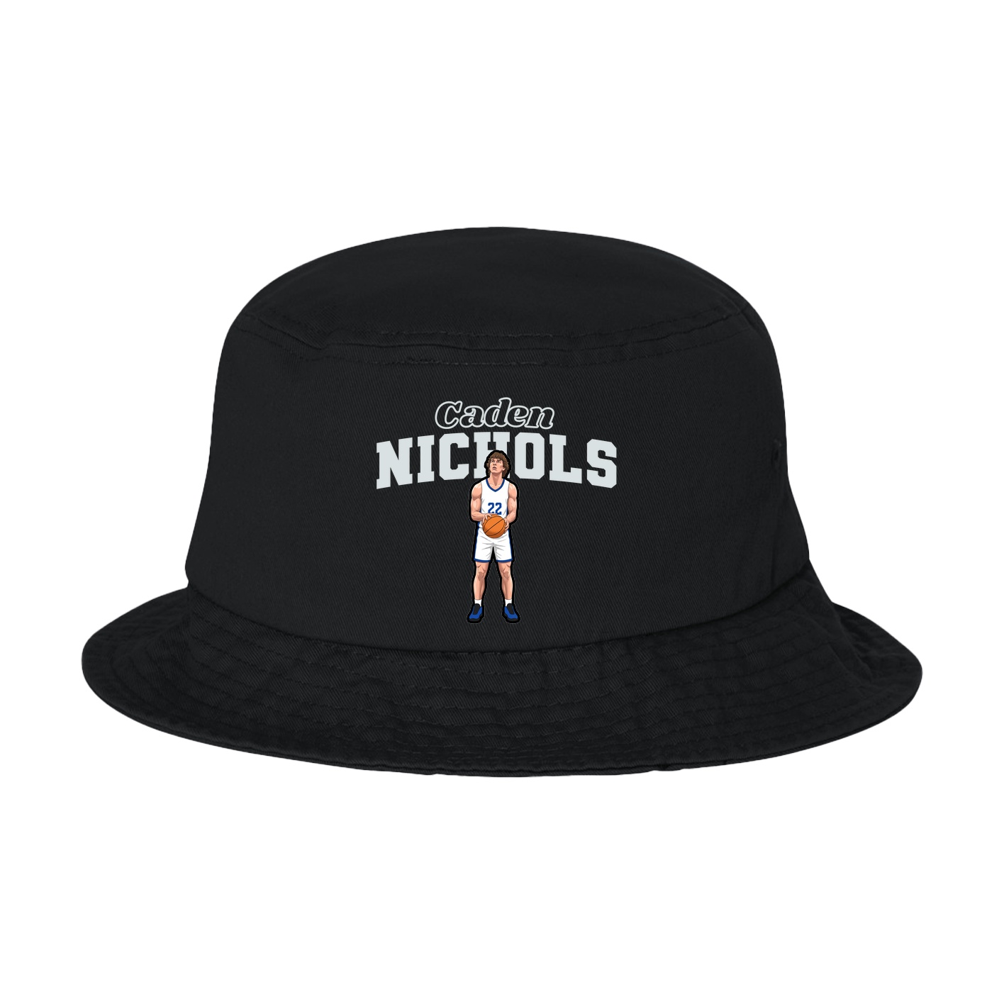 Bucket Cap — Name Arch in Black