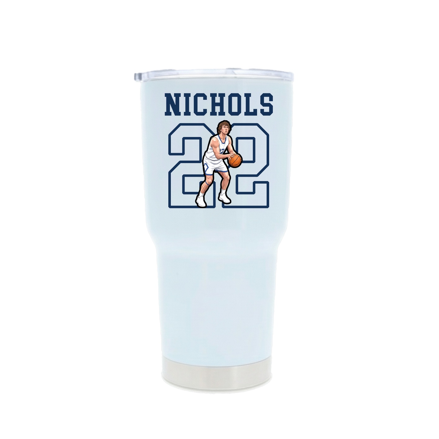 30oz Stainless Steel Tumbler — Shirsey in White