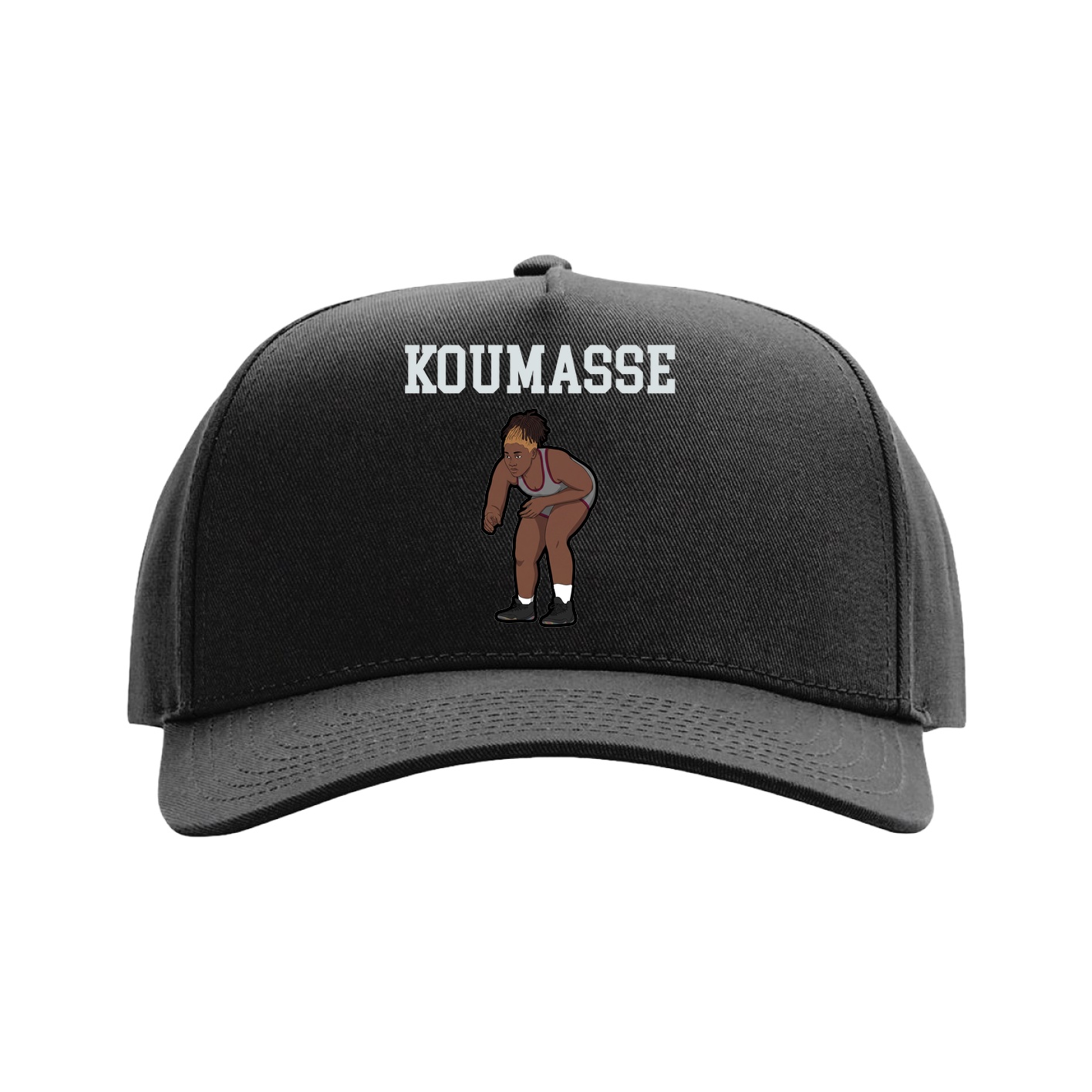 Full Fabric Five-Panel Champ Cap — Shirsey in Black