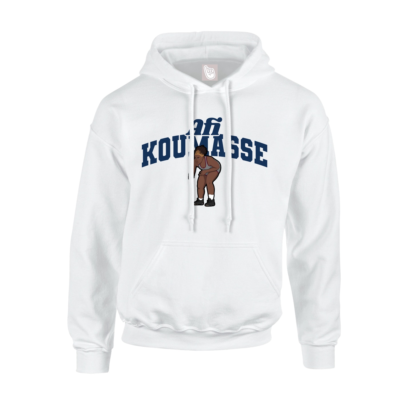 Hoodie — Signature Arch in White