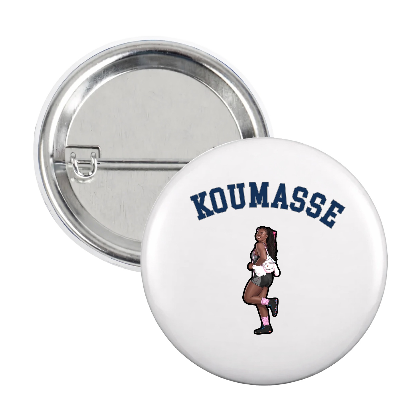 Game Day Button — Shirsey Arch in White