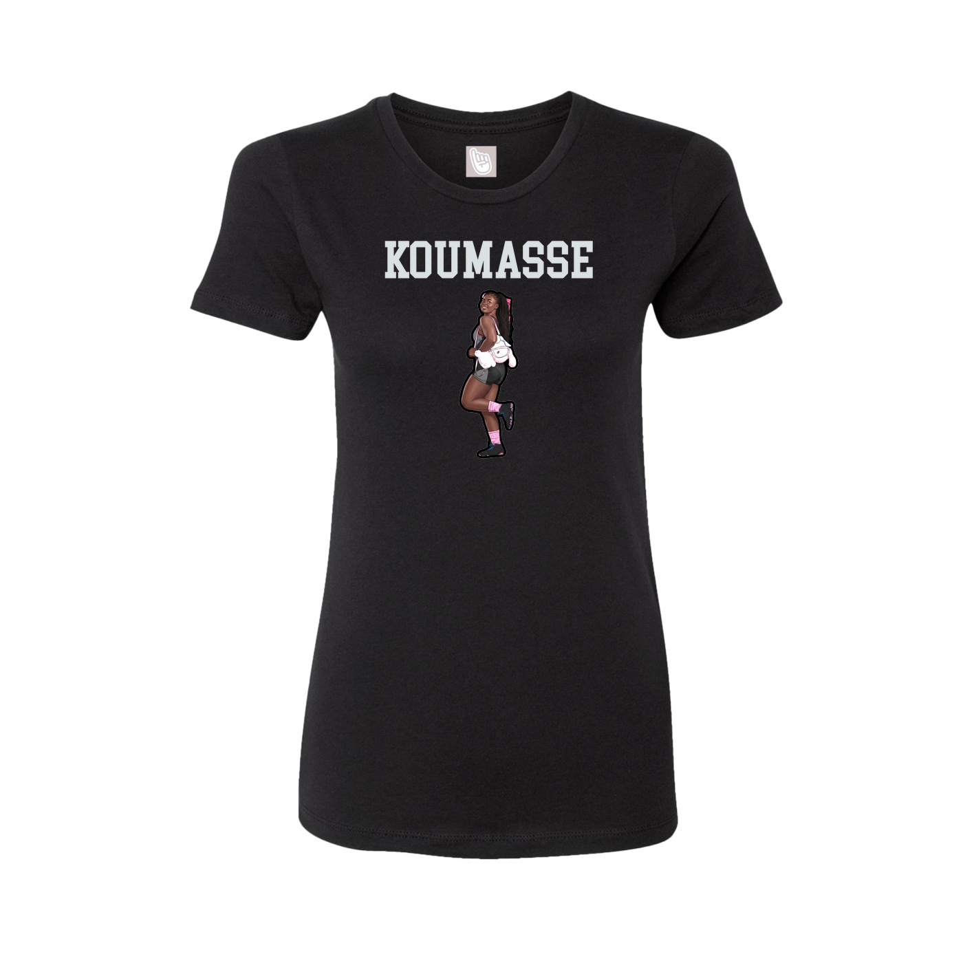 Fitted Women's Tee — Shirsey in Black