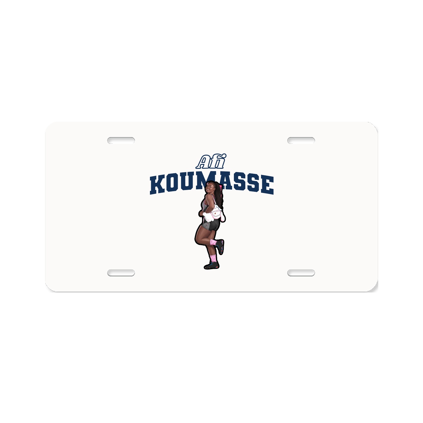 License Plate — Name Arch in Classic