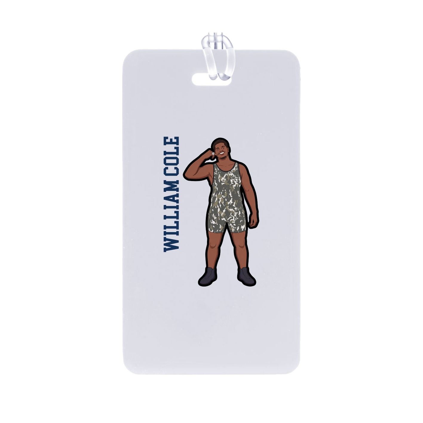 Bag Tag — Name Vertical in Classic