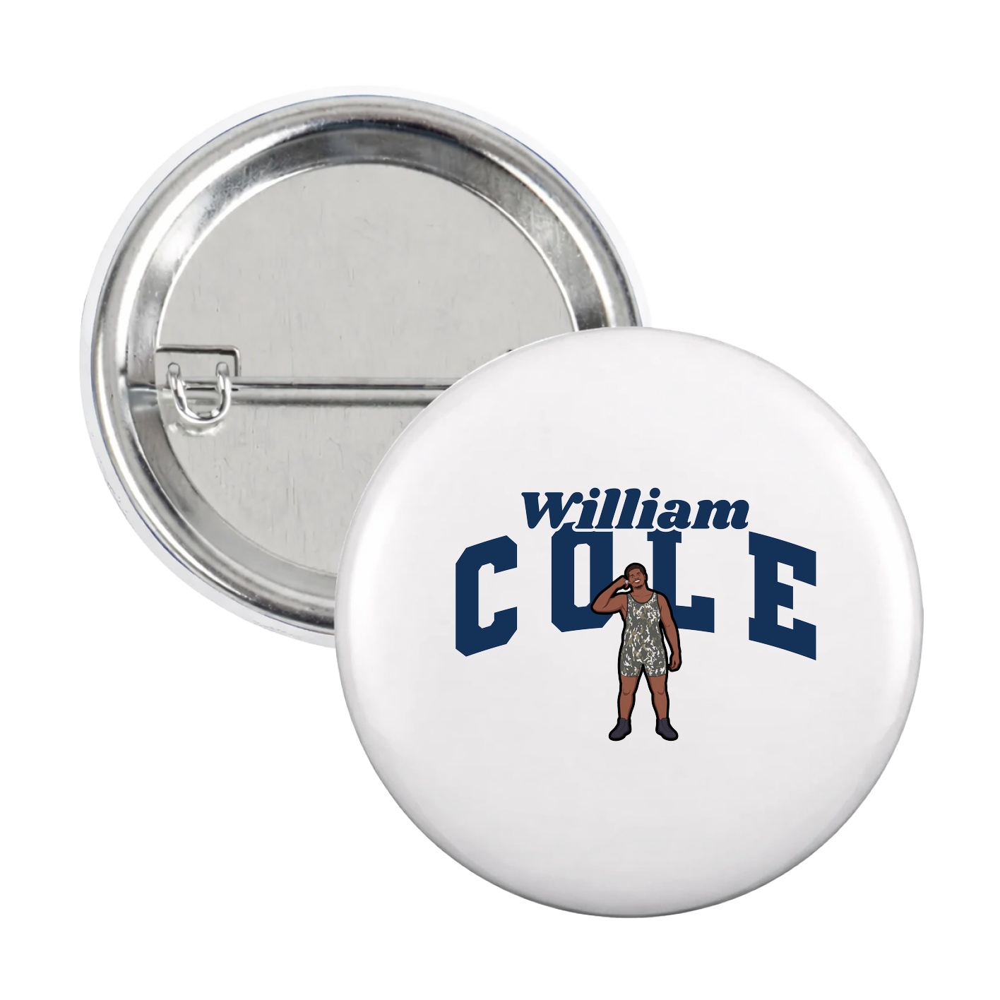 Game Day Button — Signature Arch in White
