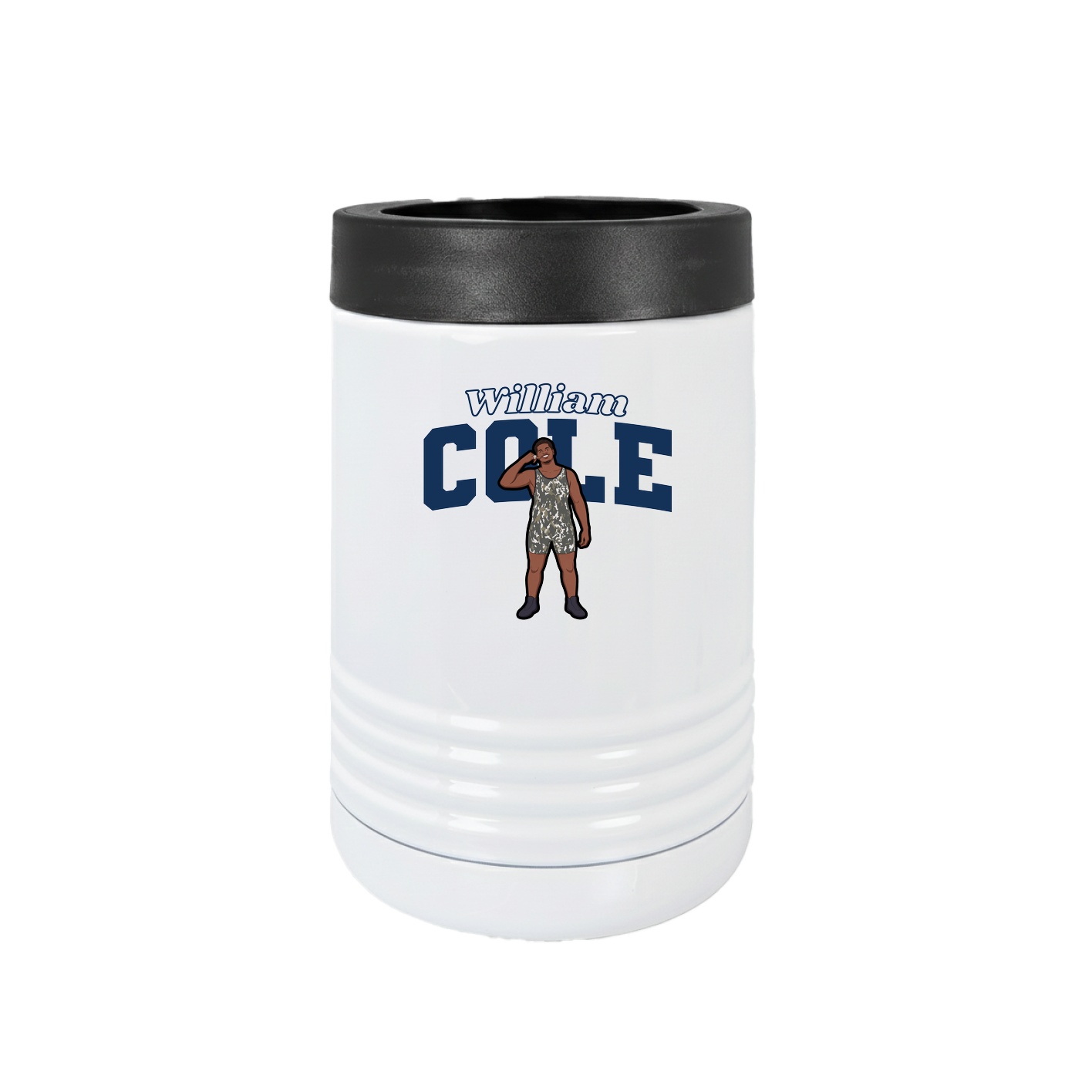 Beverage Holder — Name Arch in White