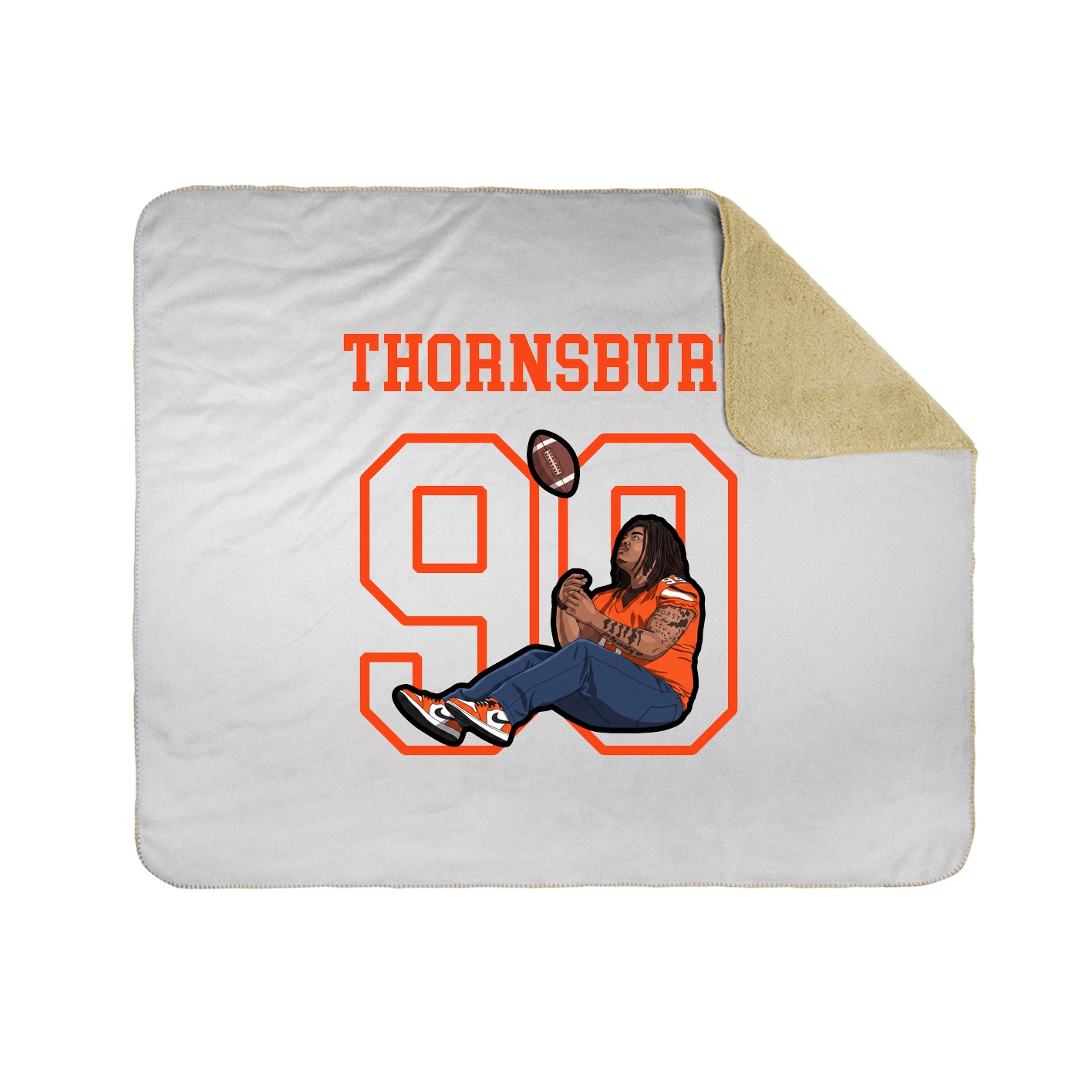 Throw Blanket — Shirsey in White