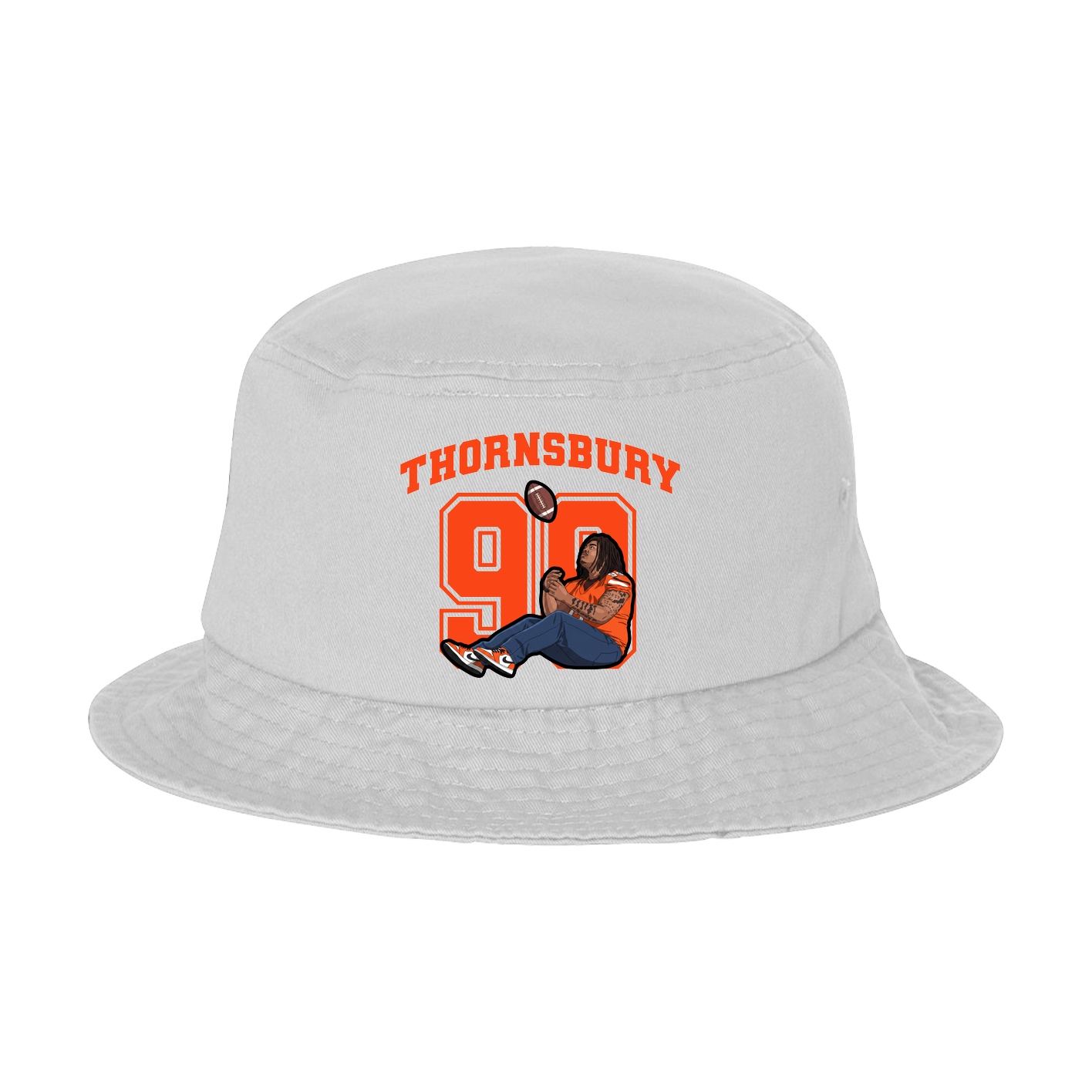 Bucket Cap — Number in White