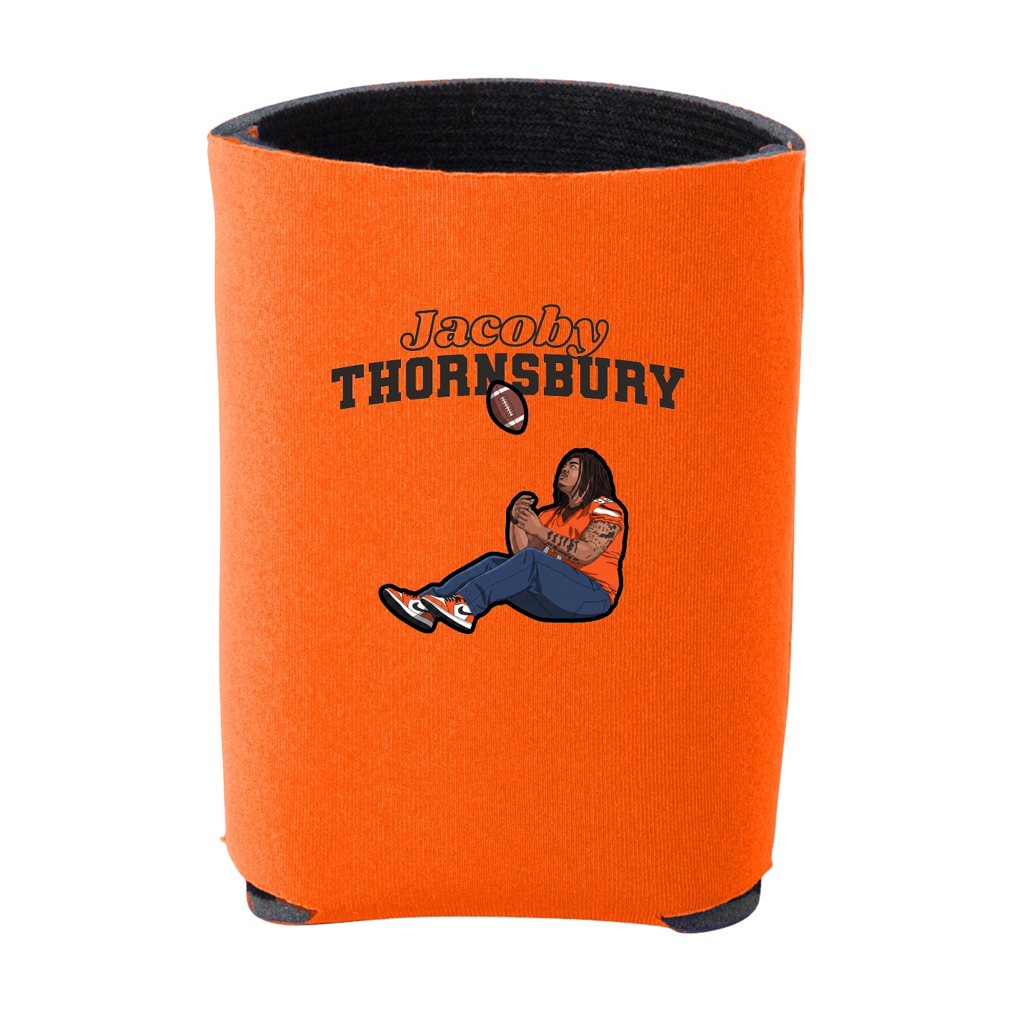 Can Holder — Name Arch in Orange