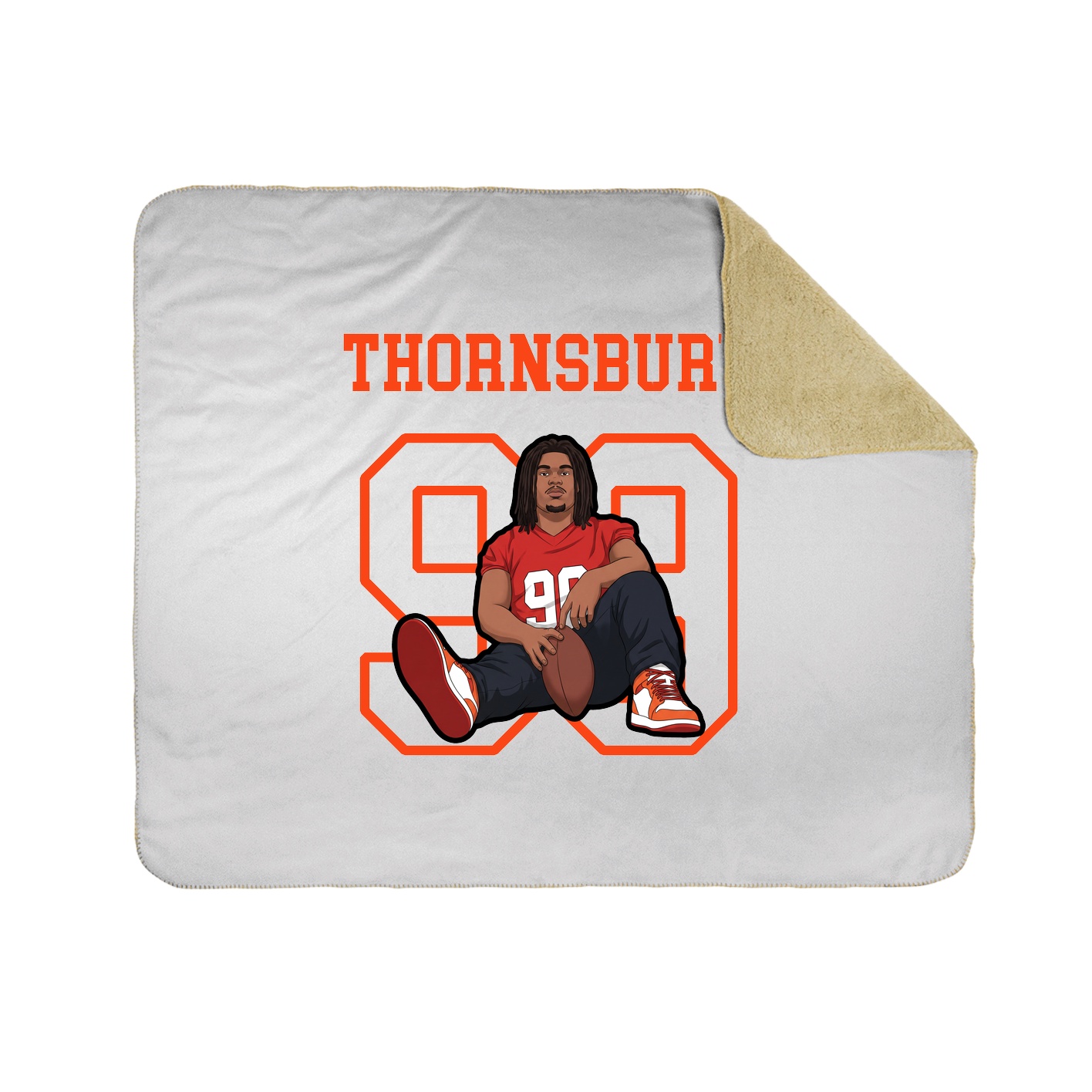 Throw Blanket — Shirsey in White