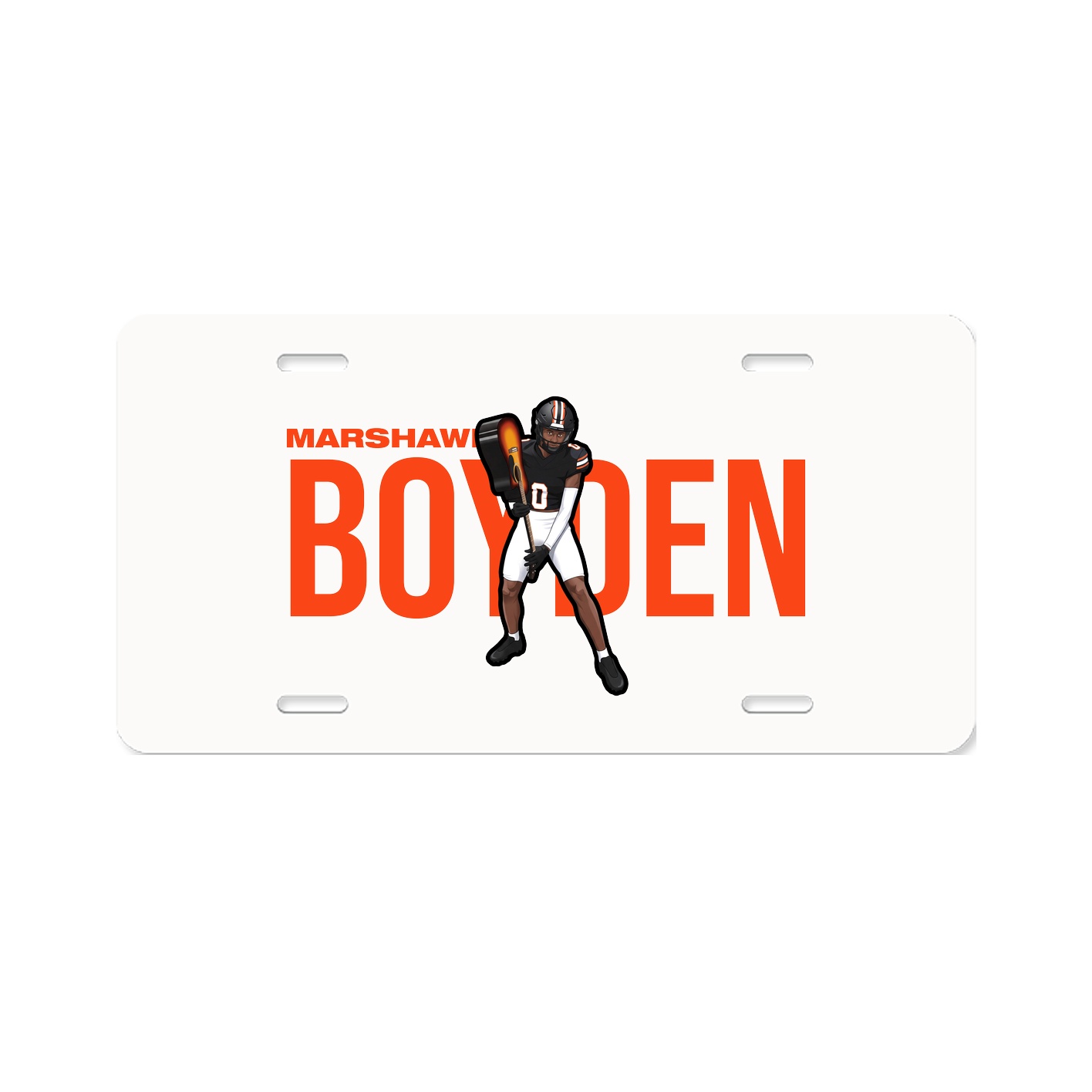 License Plate — Player Name in Classic
