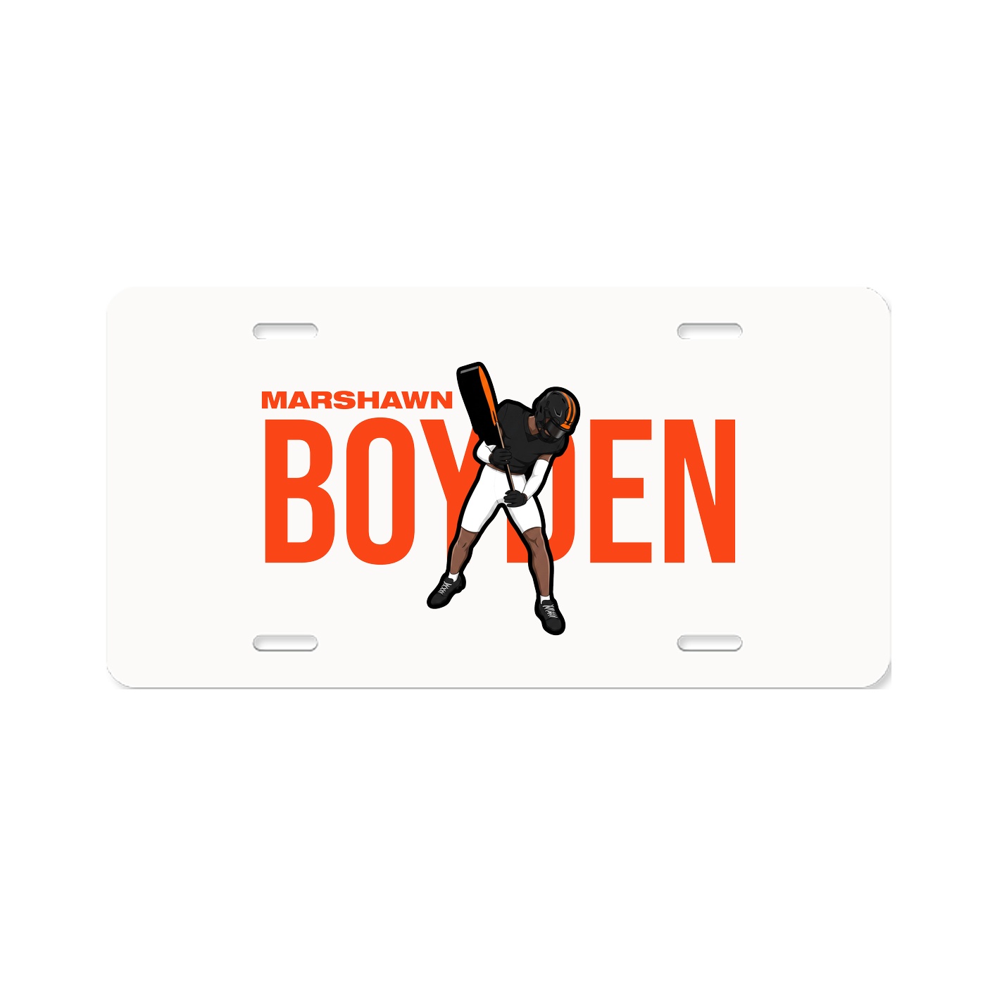 License Plate — Player Name in Classic