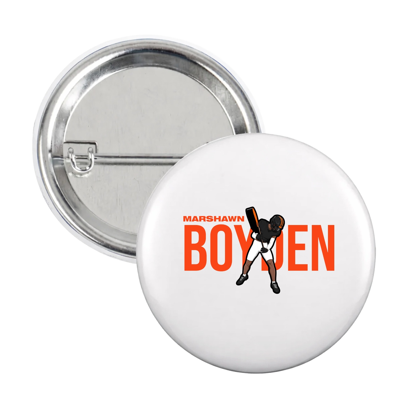 Game Day Button — Player Name in White