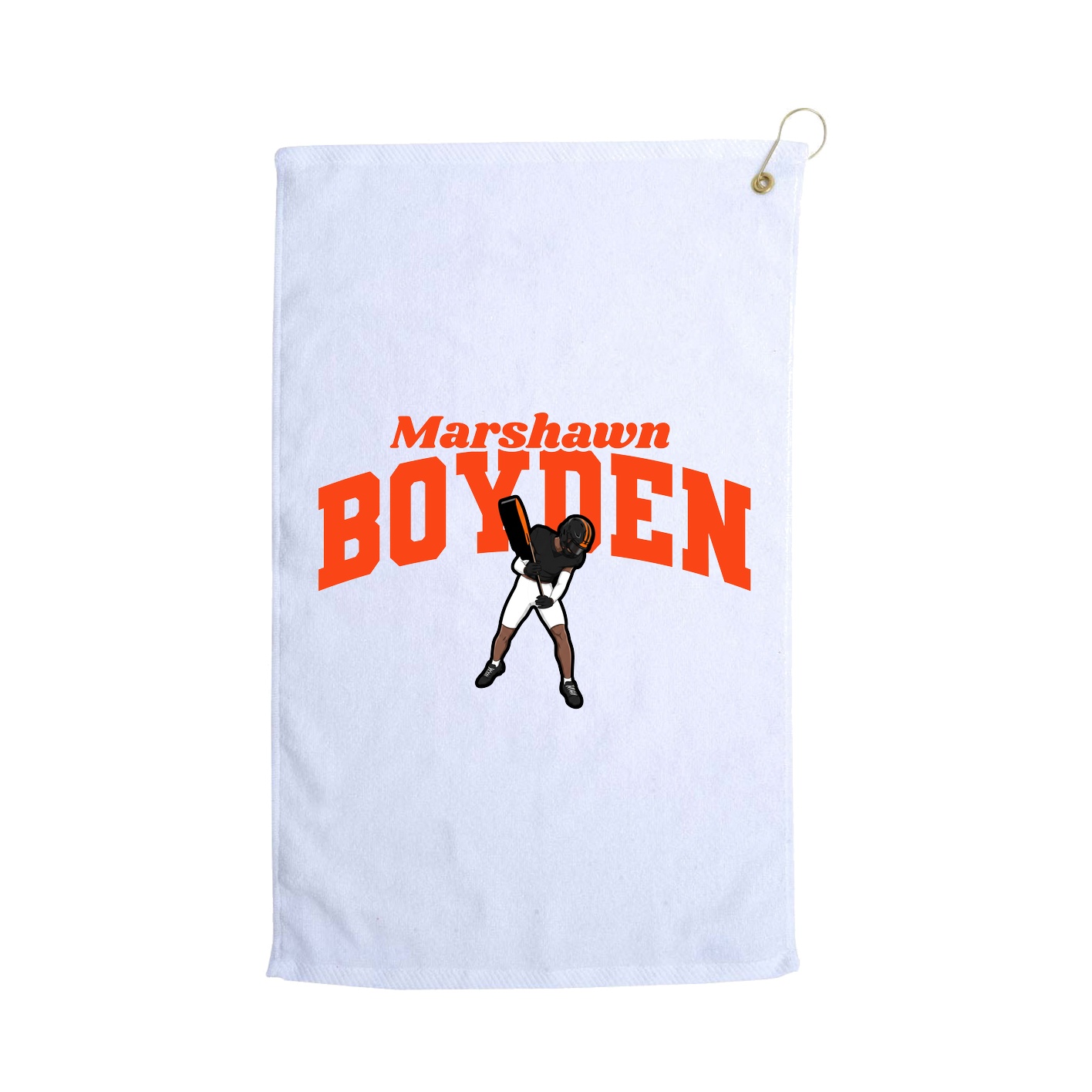 Golf Towel — Signature Arch in White