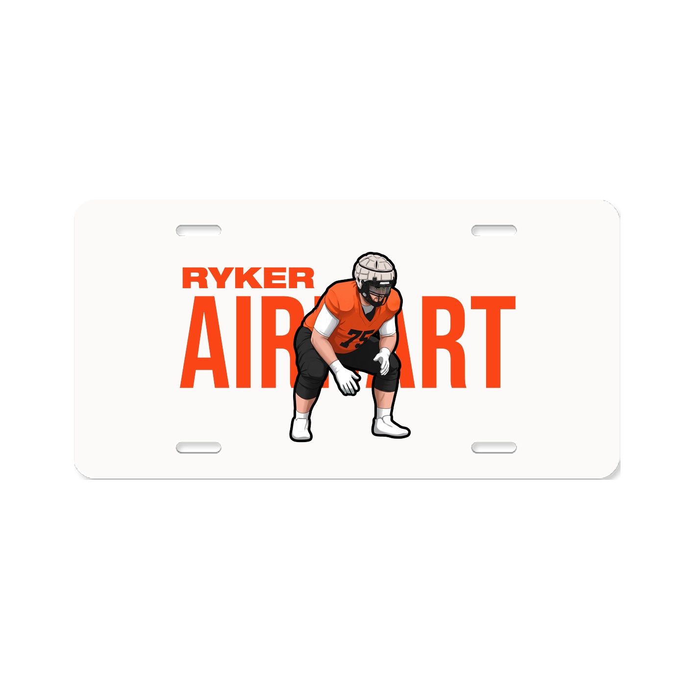 License Plate — Player Name in Classic