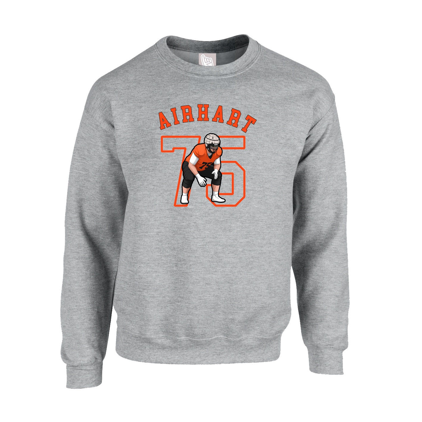 Fleece Crew — Shirsey Arch in Grey
