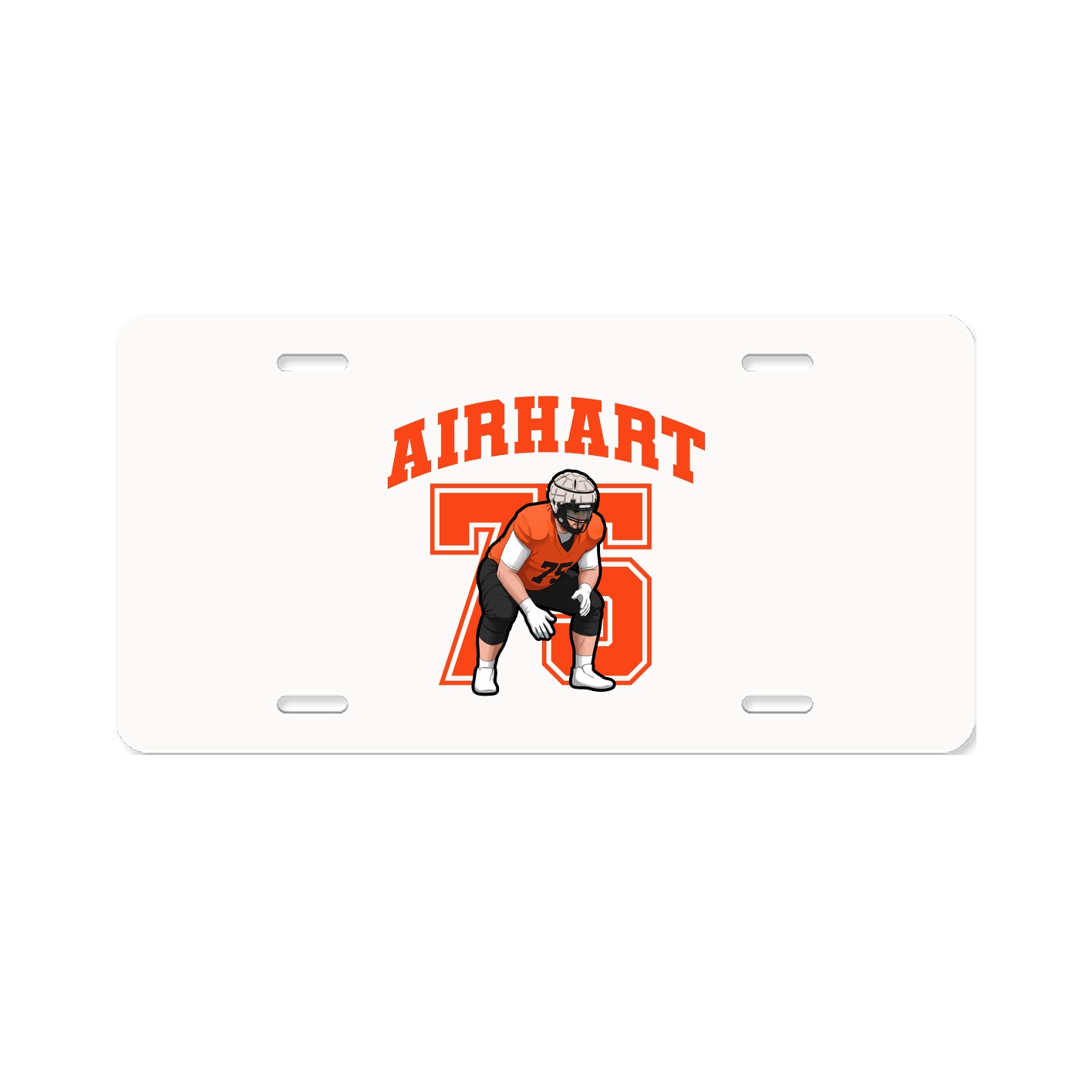 License Plate — Number in Classic