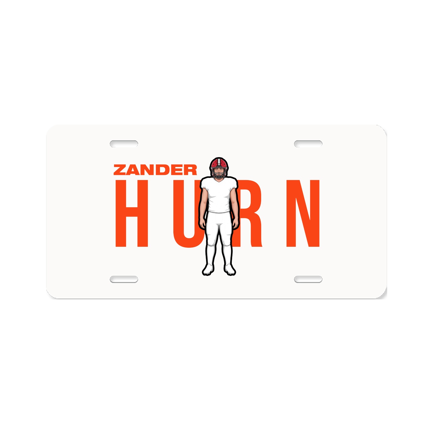 License Plate — Player Name in Classic