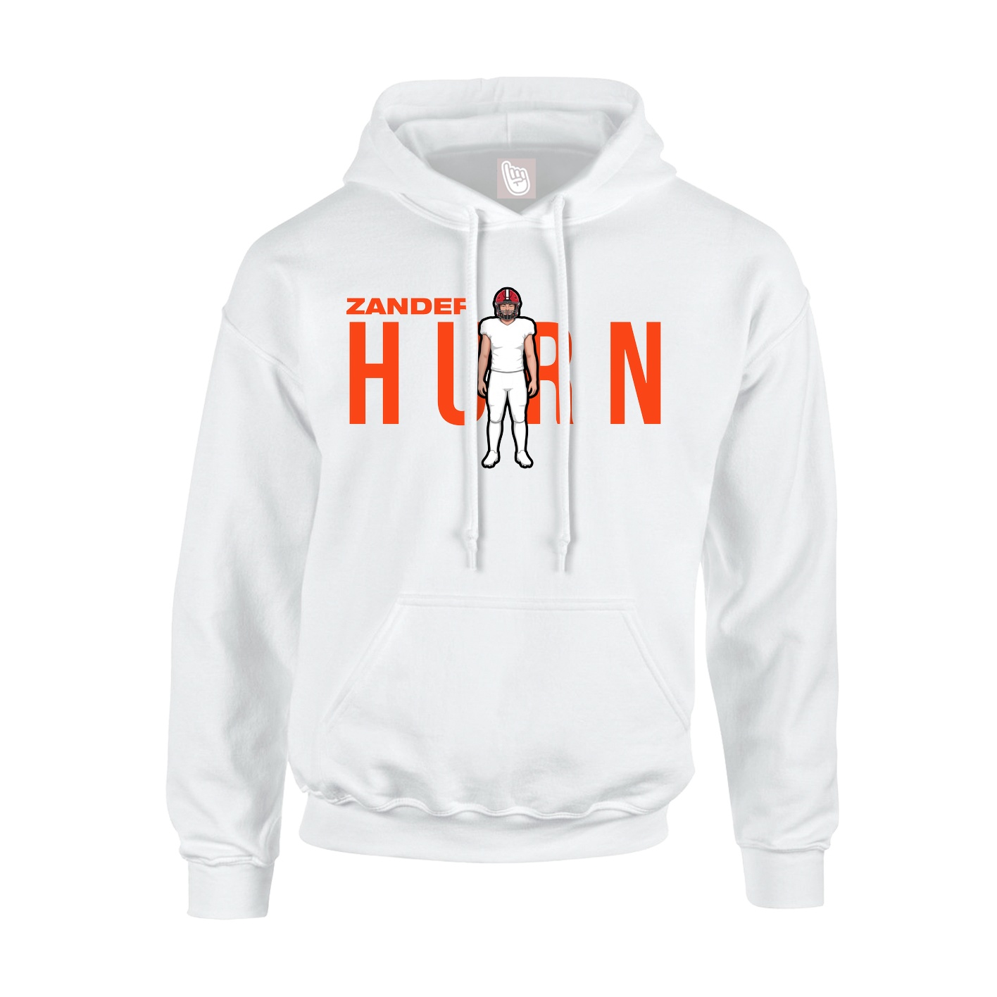 Hoodie — Player Name in White