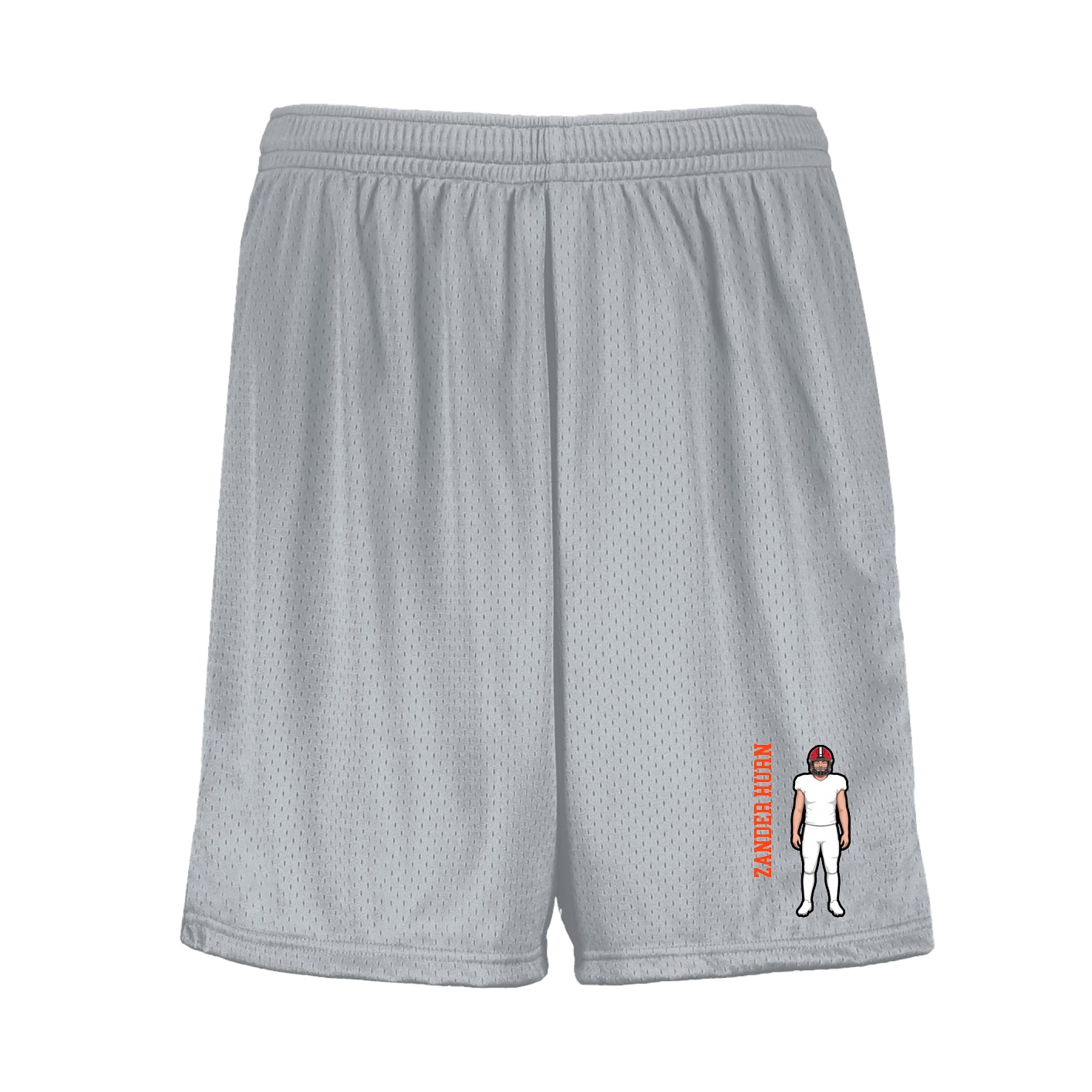 Shorts — Name Vertical in Silver