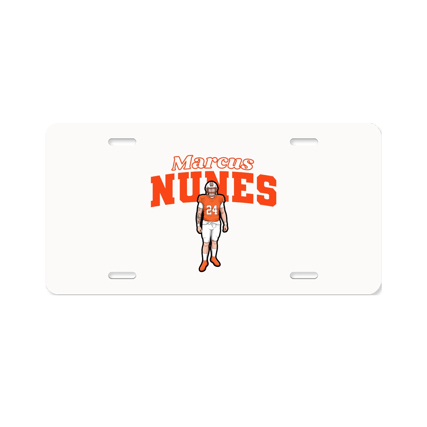 License Plate — Name Arch in Classic