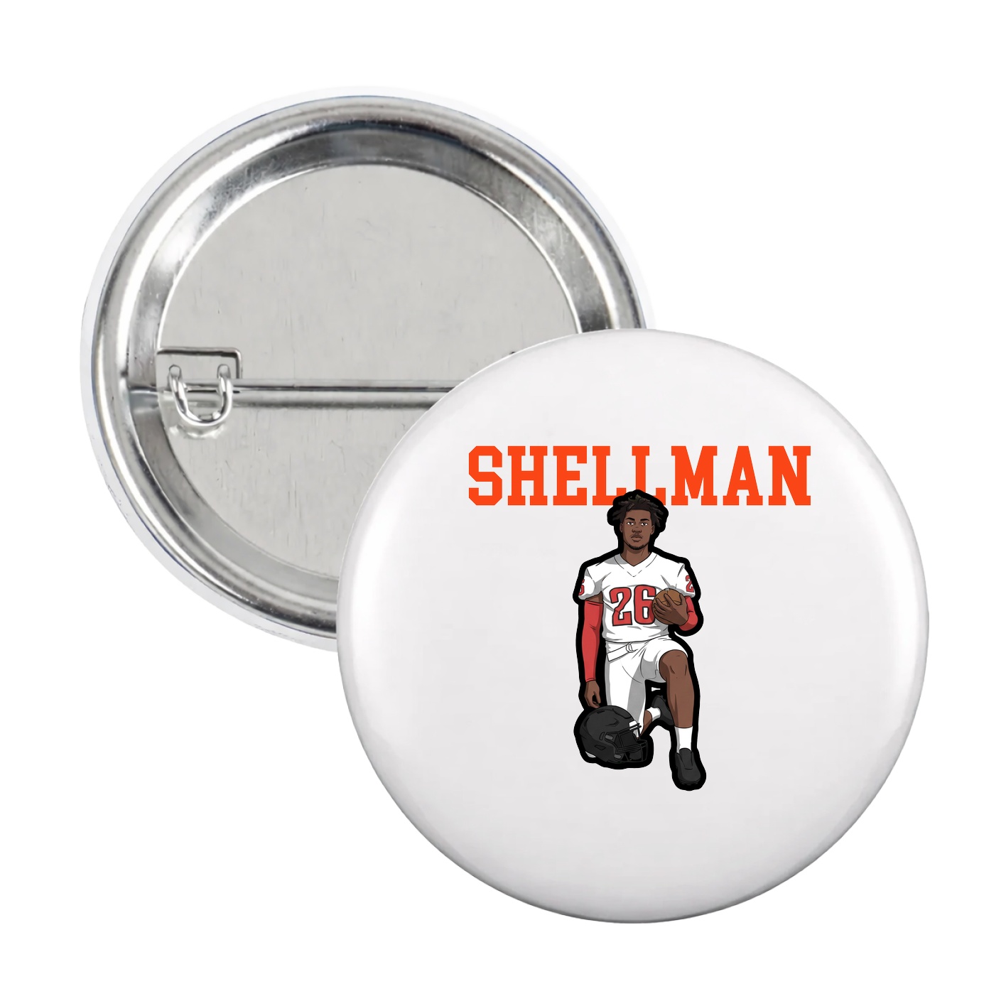 Game Day Button — Shirsey in White