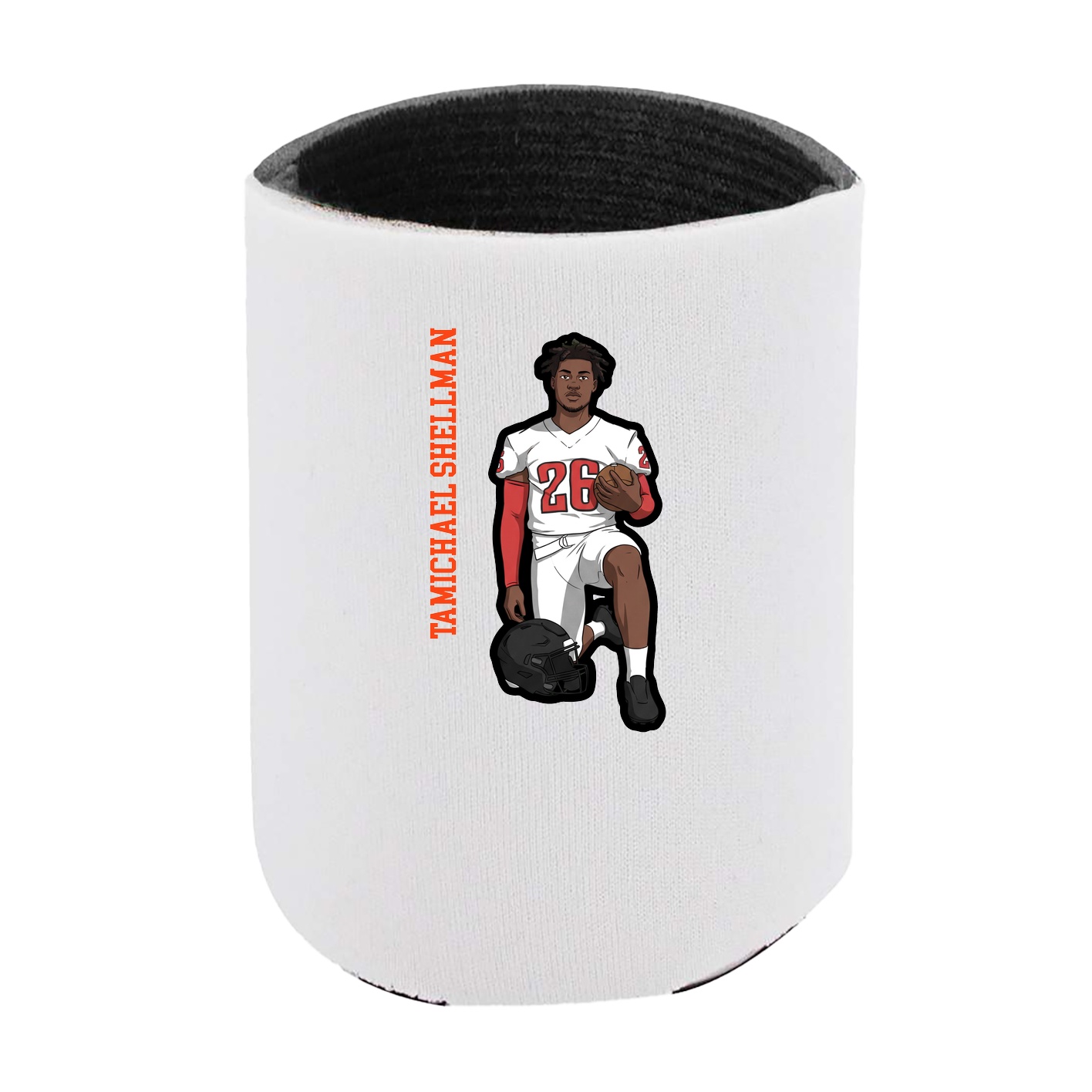 Can Holder — Name Vertical in White