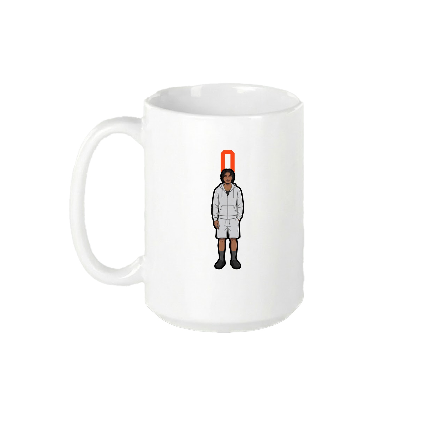 15oz Coffee Mug — Number Top in White