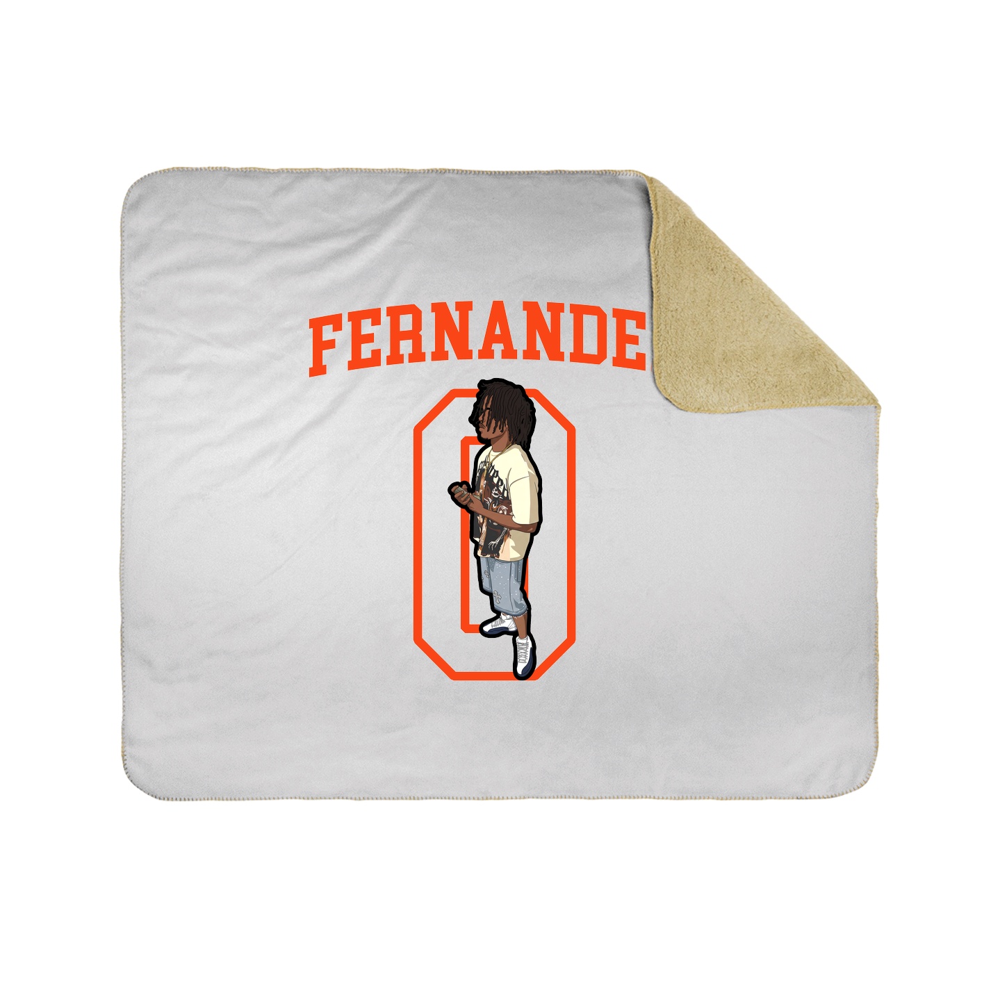 Throw Blanket — Shirsey in White
