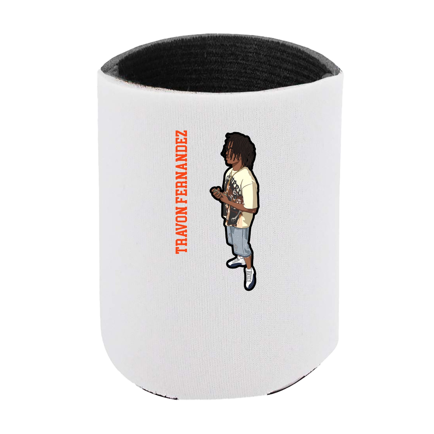 Can Holder — Name Vertical in White