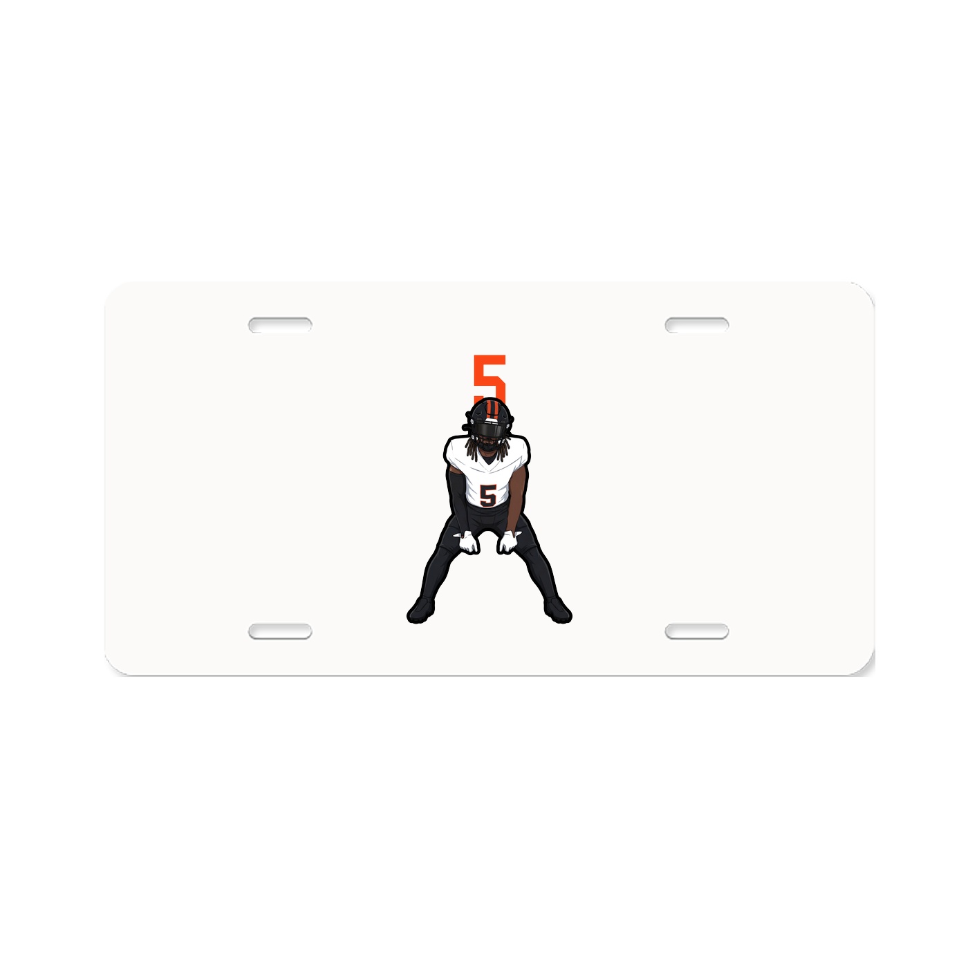 License Plate — Number Top in Classic