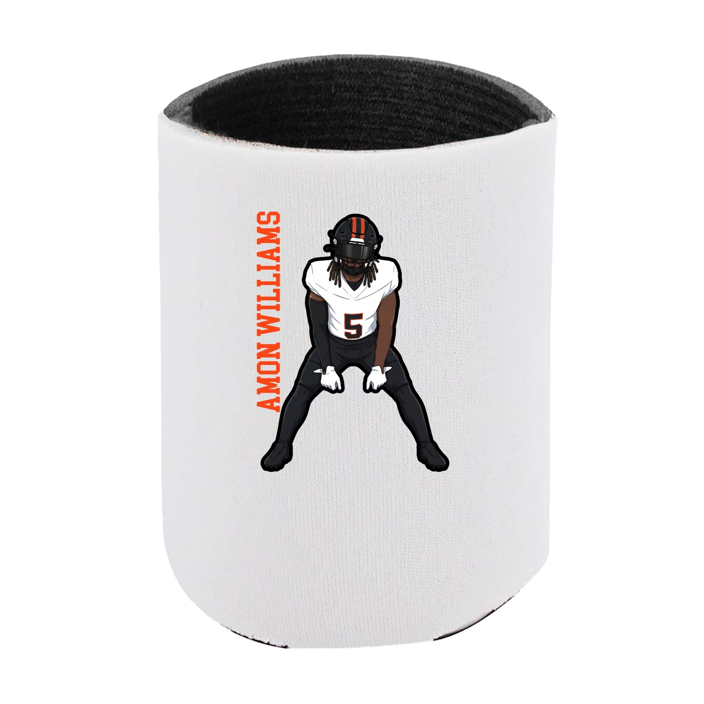 Can Holder — Name Vertical in White
