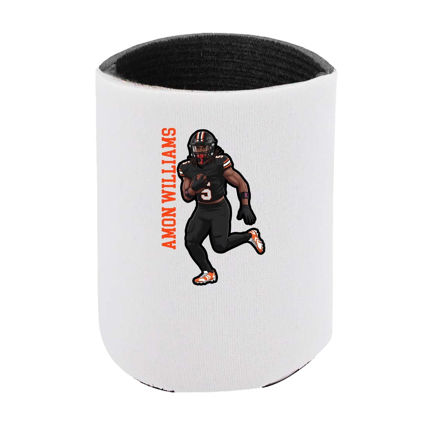 Can Holder — Name Vertical in White