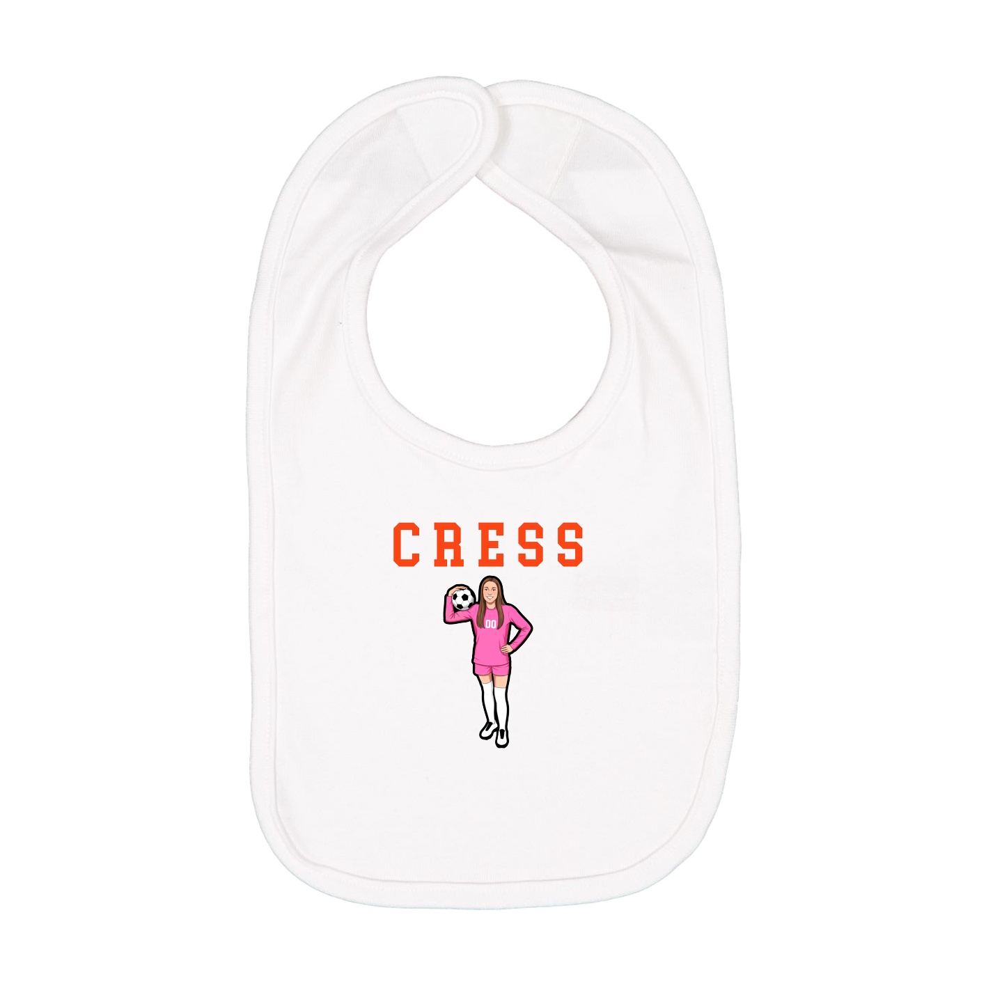 Infant Bib — Shirsey in White