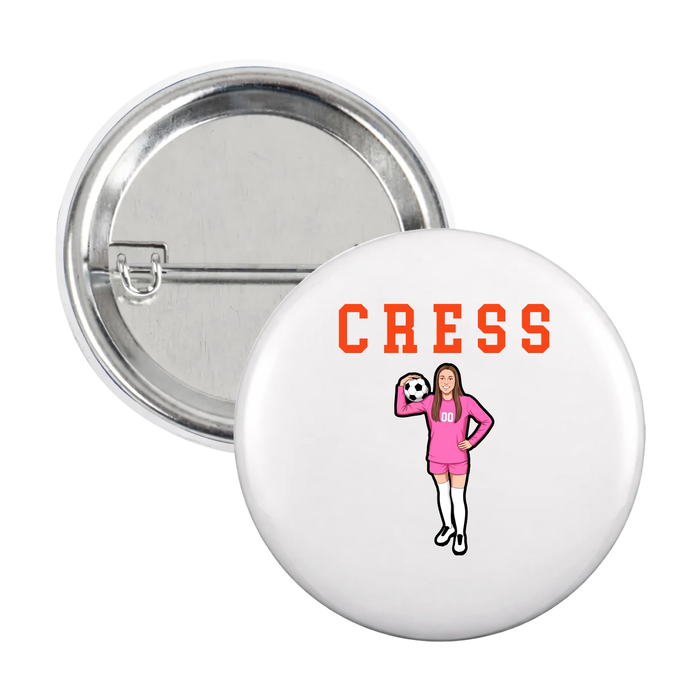 Game Day Button — Shirsey in White