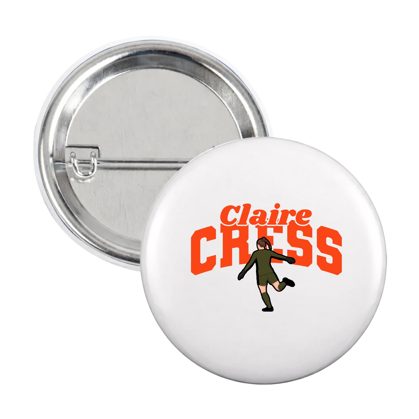 Game Day Button — Signature Arch in White