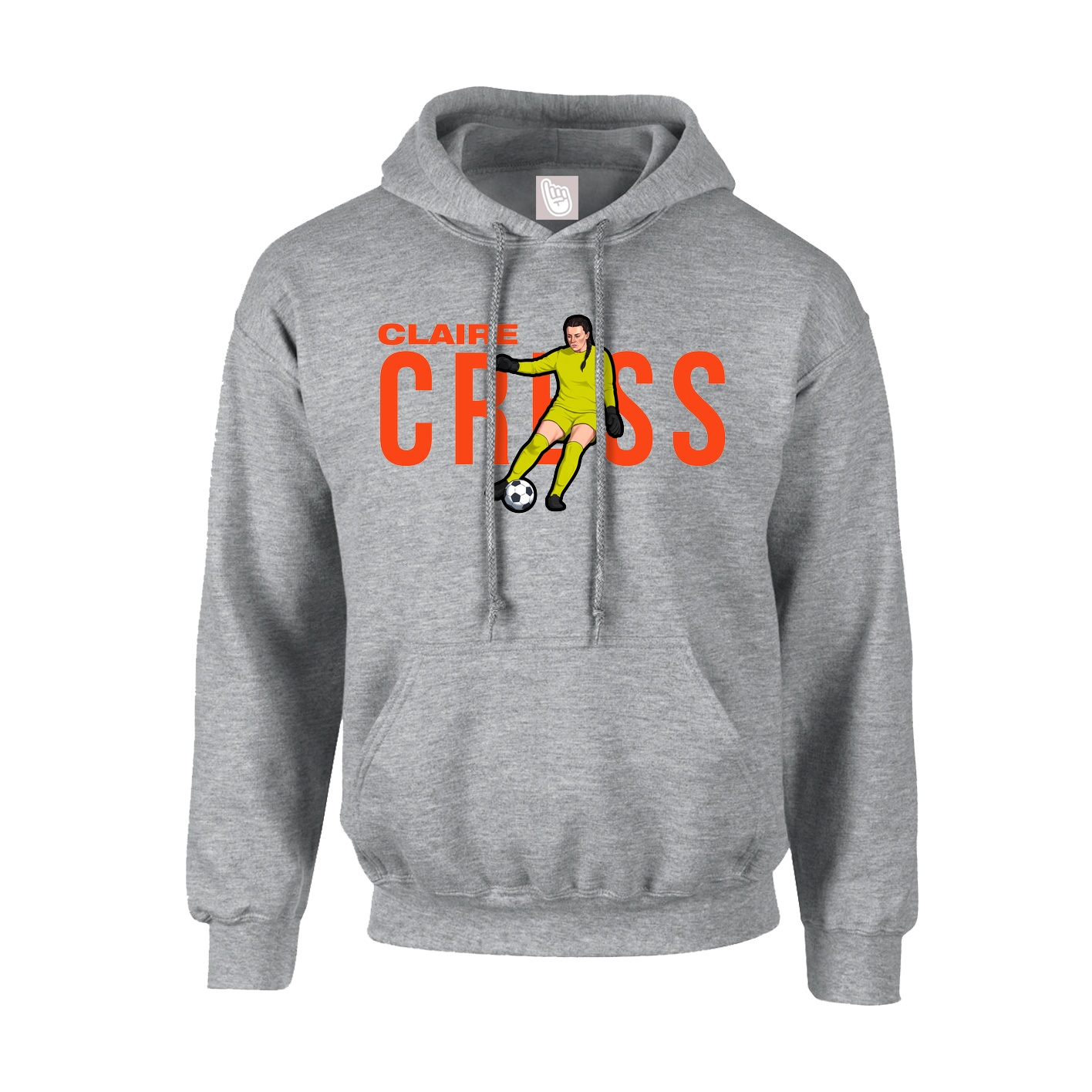 Youth Hoodie — Player Name in Grey
