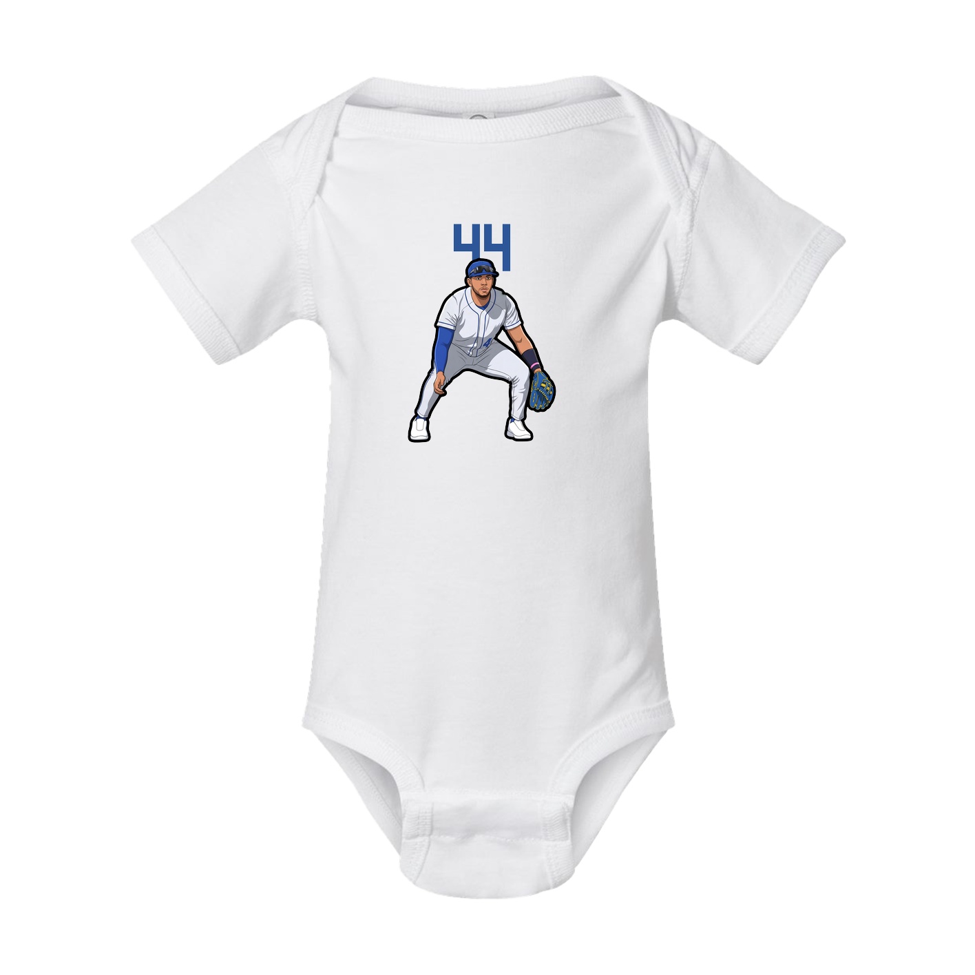 Baby Onesie — Number Top in White