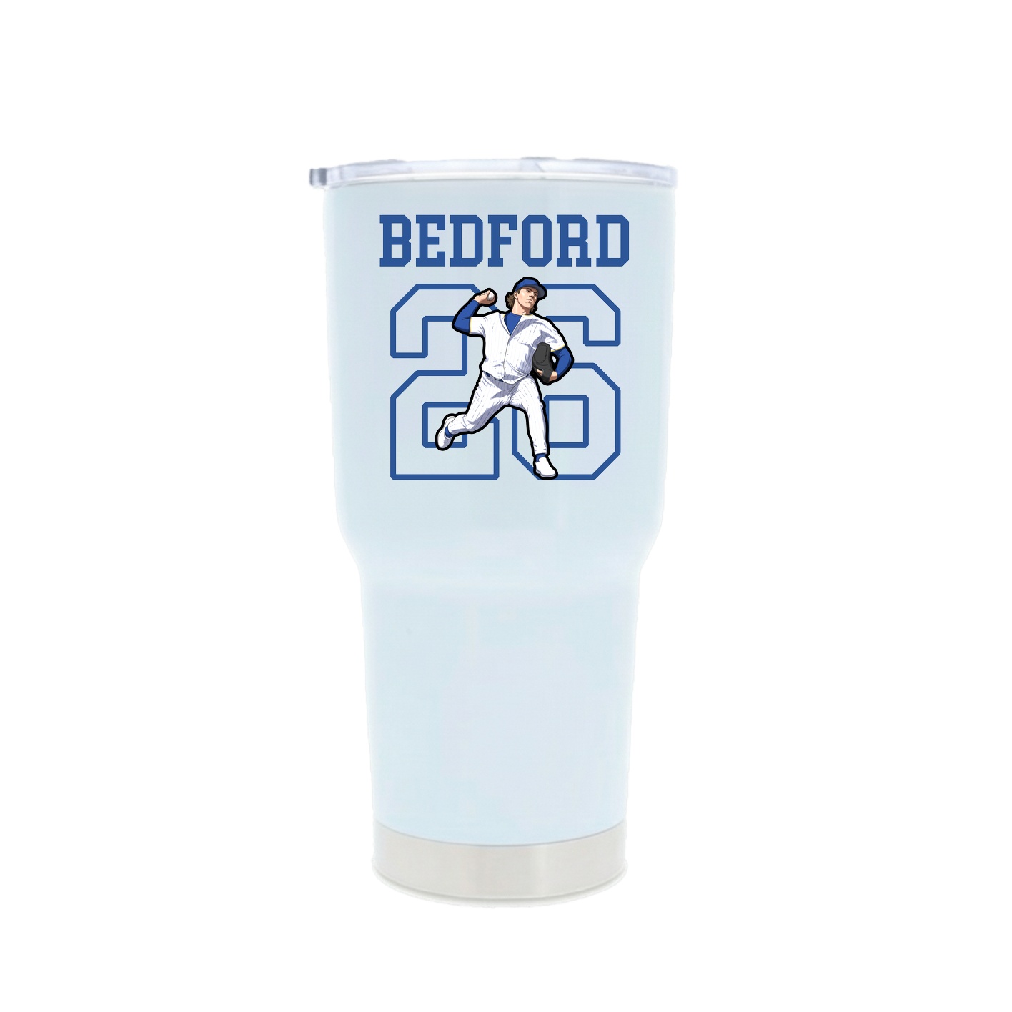 30oz Stainless Steel Tumbler — Shirsey in White