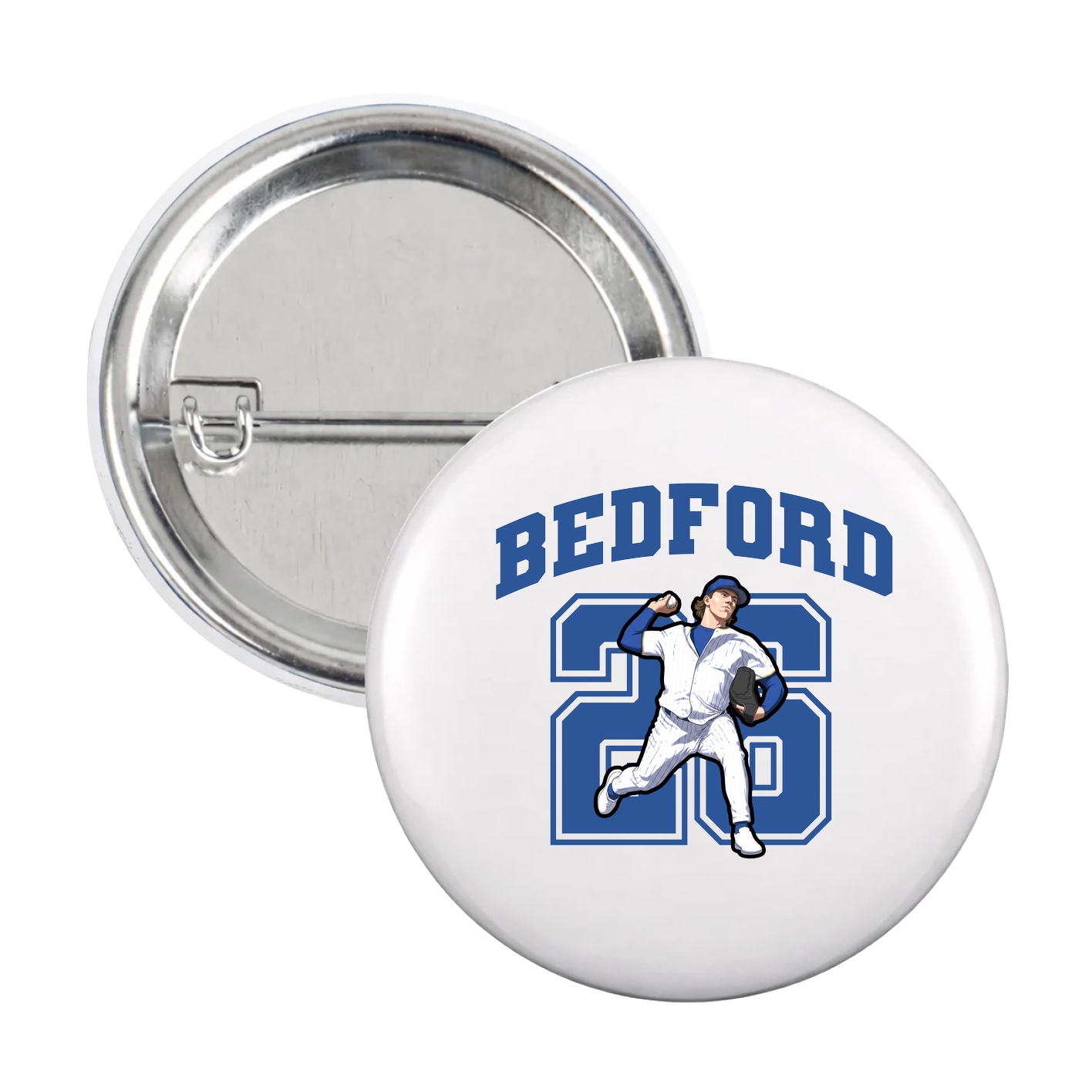 Game Day Button — Number in White