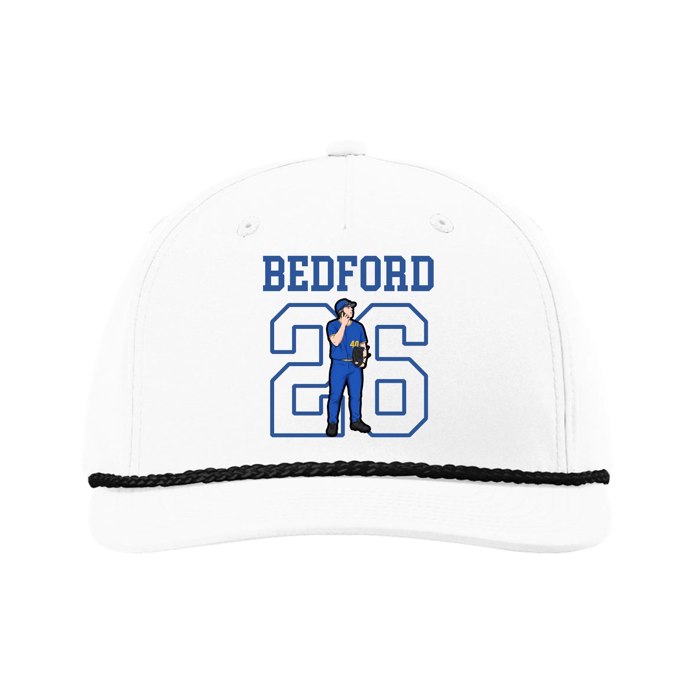 Five-Panel Classic Rope Cap — Shirsey in White