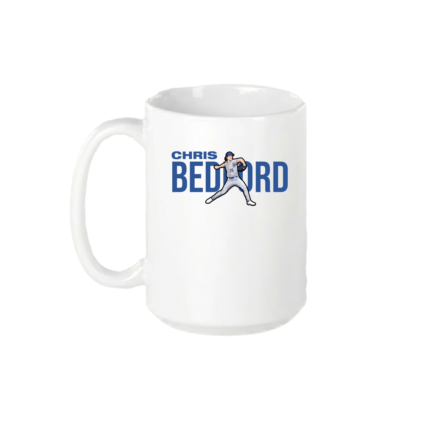 15oz Coffee Mug — Player Name in White